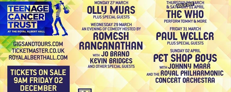 Teenage Cancer Trust at the Royal Albert Hall