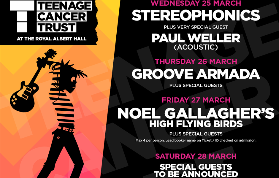 TEENAGE CANCER TRUST AT THE ROYAL ALBERT HALL Gigs And Tours News