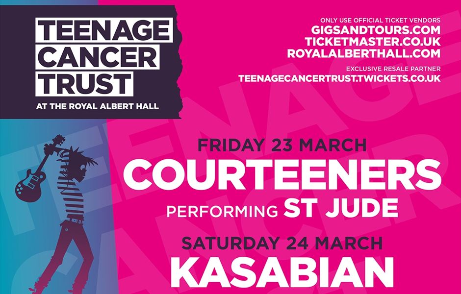Teenage Cancer Trust at the Royal Albert Hall First two headliners for 2018 Announced