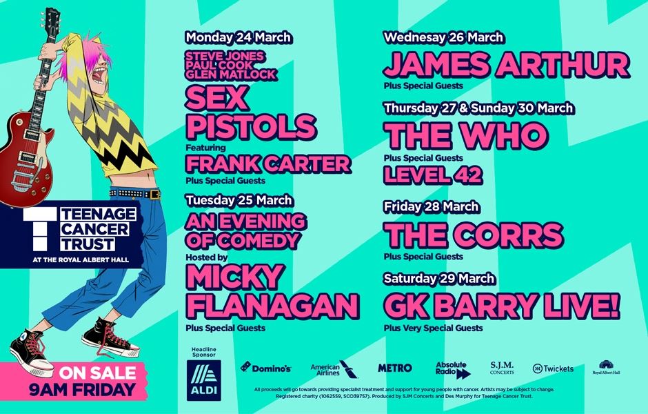 Teenage Cancer Trust at the Royal Albert Hall returns for 2025!