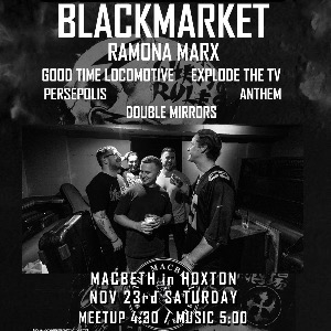 Saturday All-Dayer BLACK MARKET Gig & Drinks