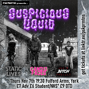 SUSPICIOUS LIQUID + Static Lives/Candid Faces/BBB