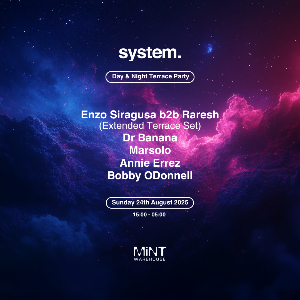 System Terrace Party: August Bank Holiday System Terrace Party: August Bank Holiday