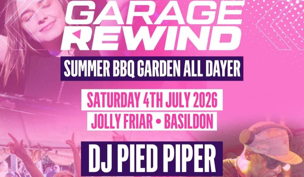 GARAGE REWIND - Summer BBQ Garden All Dayer