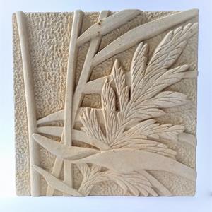 Botanical Stone Carving