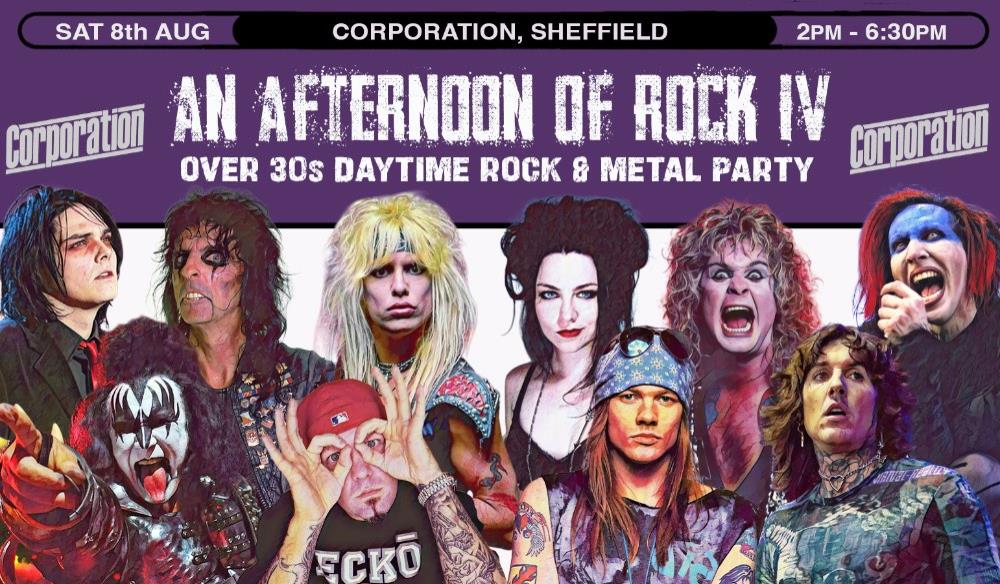 An Afternoon of Rock SHEFFIELD (Over 30s Only)