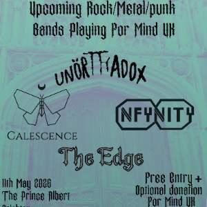 Upcoming Rock/Metal/Punk Bands playing for Mind UK