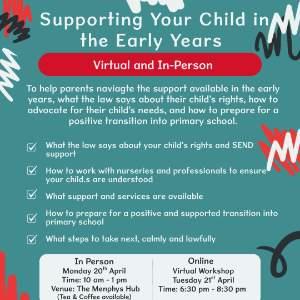 Supporting your child in the Early Years