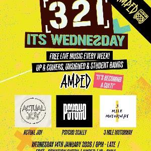 3-2-1 Weds feat Actual Joy + Psychoscally