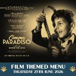Cinema Paradiso With film themed menu at the Ritz