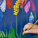 Nature's Rainbow Plant Painting