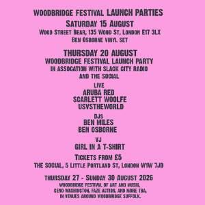 Woodbridge Festival London Launch Party