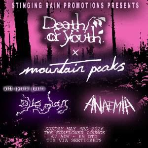 Death of Youth& Mountain Peaks @TheSunflowerLounge