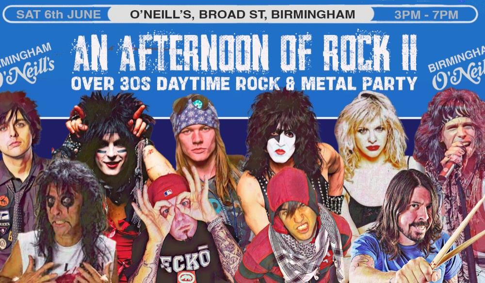 An Afternoon of Rock BIRMINGHAM (Over 30s Only)