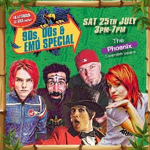 LONDON An Afternoon of Rock: 90s, 00s & Emo Party