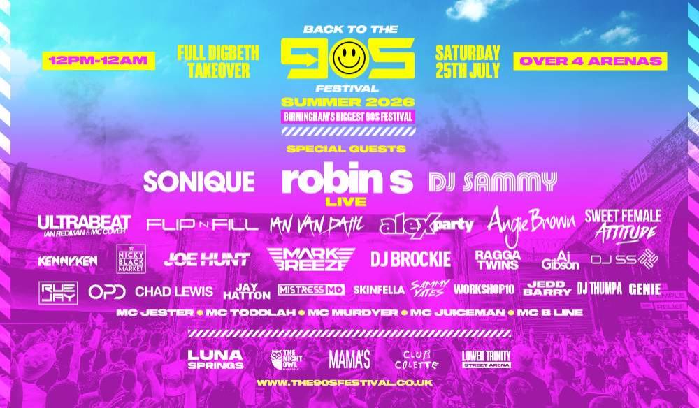 Back To The 90s - Summer Festival - Birmingham