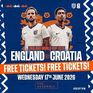 ENGLAND VS CROATIA - FREE ENTRY TICKETS