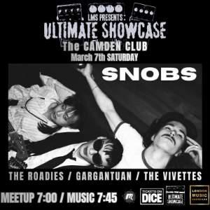 Gig & Drinks @ Camden Club - Snobs (Ticketed)