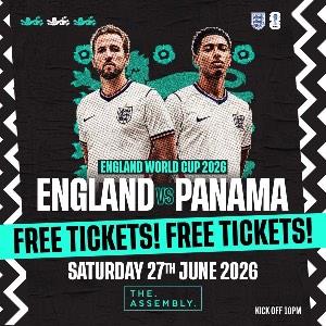 ENGLAND VS PANAMA - FREE ENTRY TICKETS