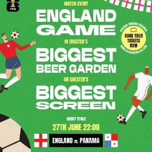 World Cup England vs. Panama in Alexanders Garden