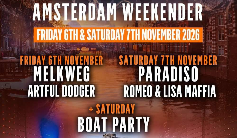 Garage Nation Amsterdam Weekender 2026
