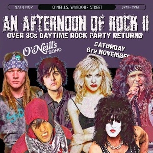 An Afternoon of Rock/Metal LONDON (Over 30s Only)