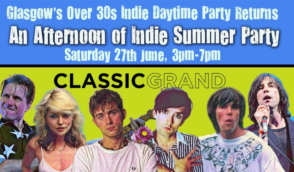 An Afternoon of Indie: GLASGOW (over 30s Only)