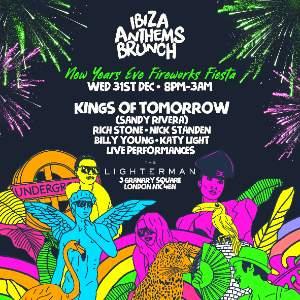 Ibiza Anthems Brunch NYE Fireworks Fiesta