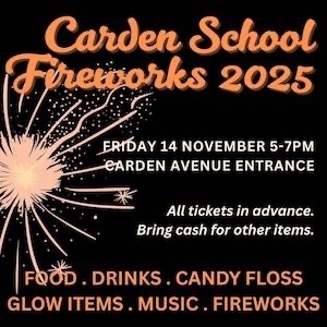 Carden School Fireworks 2025 Carden School Fireworks 2025