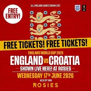 ENGLAND VS CROATIA - {FREE  ENTRY TICKETS}