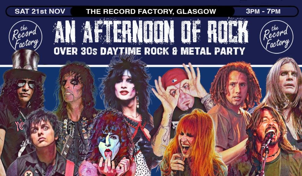 An Afternoon of Rock GLASGOW (Over 30s Only)