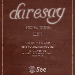daresay