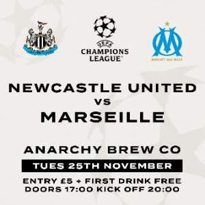 NEWCASTLE UTD VS Marseille LIVE SCREENING