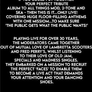 The Moderators -  All things mod, 2-tone ska