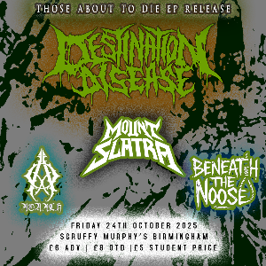 Destination Disease - The EP Release Show Destination Disease - The EP Release Show
