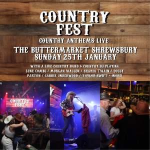 Country Fest - Country Anthems Live Shrewsbury! Country Fest - Country Anthems Live Shrewsbury!