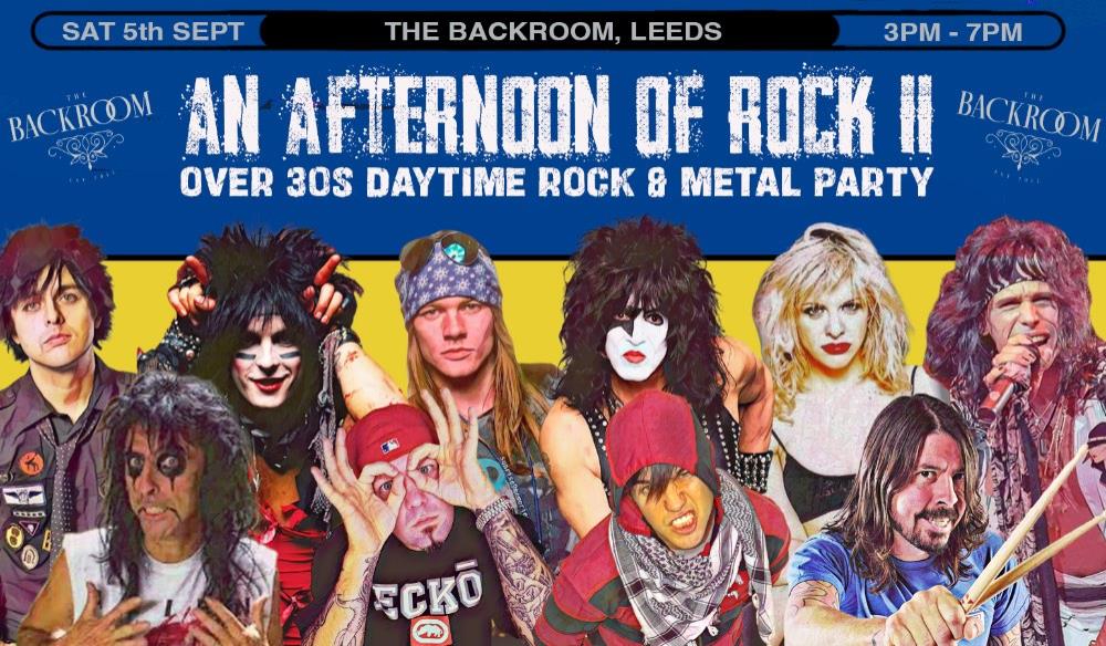 An Afternoon of Rock LEEDS (Over 30s Only)