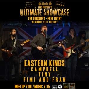 FREE ENTRY Gig @ The Finsbury - EASTERN KINGS