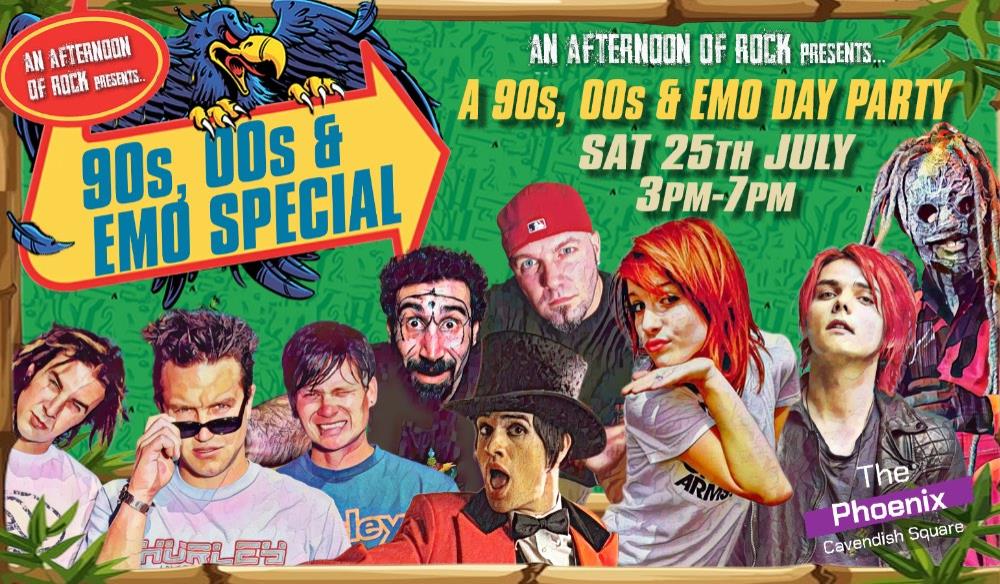 LONDON An Afternoon of Rock: 90s, 00s & Emo Party