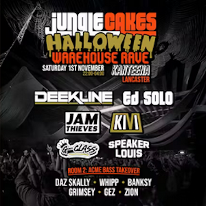 Jungle Cakes Halloween w/ Deekline, Ed Solo + more Jungle Cakes Halloween w/ Deekline, Ed Solo + more