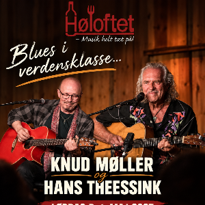 Knud Møller og Hans Theessink på Høloftet