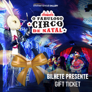 O Fabuloso Circo de Natal Bilhete Presente O Fabuloso Circo de Natal Bilhete Presente