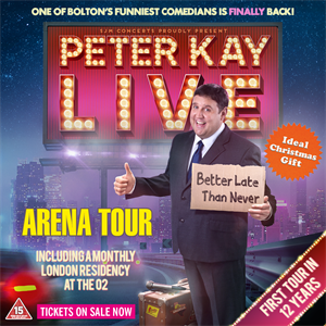 peter kay tour ents24