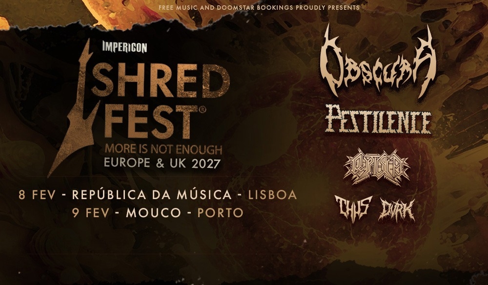 SHRED FEST - OBSCURA + PESTILENCE - PORTO