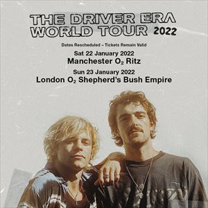 See Tickets - The Driver Era Tickets | Saturday, 22 Jan 2022 at 6:00 PM