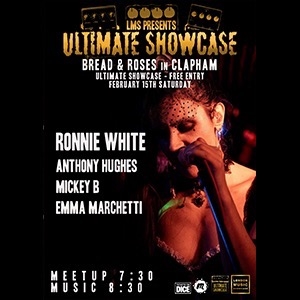 Ultimate Showcase : Ronnie White Gig & Drinks