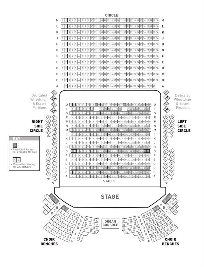 Symphony Hall Seating Chart Birmingham Elcho Table 3513