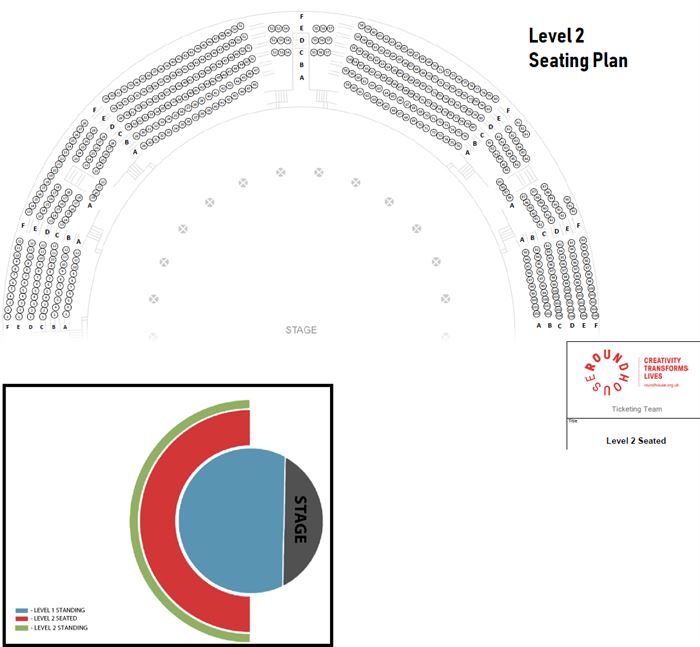 Roundhouse Seating Plan With Seat Numbers