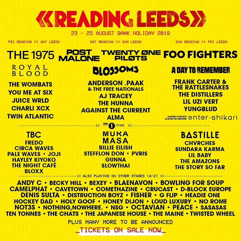 Reading Festival Tickets 2019 Line Up, Dates & Prices See Tickets