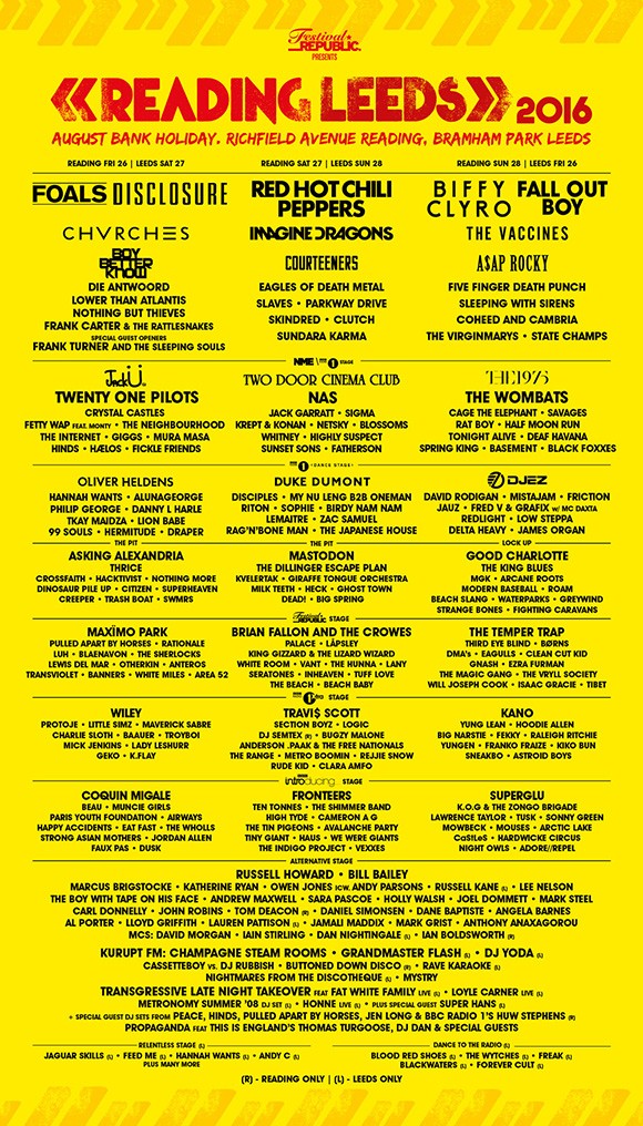 See Tickets - Reading & Leeds Festival 2016 Biffy Clyro Bundle Tickets